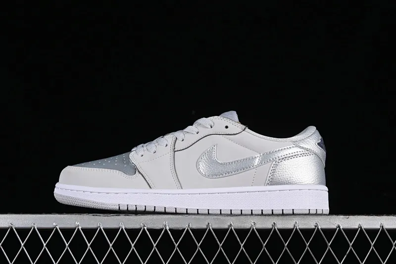 All categories Air Jordan Jordan series basketball shoes Air Jordan 1 Low Z version Air Jordan 1 Low AJ1 Joe 1 gray silver low-top cultural casual sneakers CZ0790-002